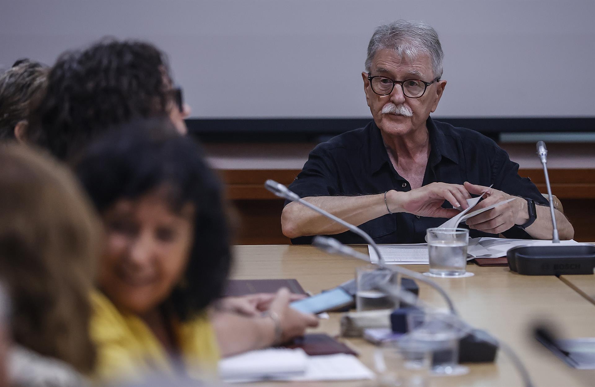 Vicent Torrent, durant la reunió del CVC. (Fotografia de Robert Solsona).