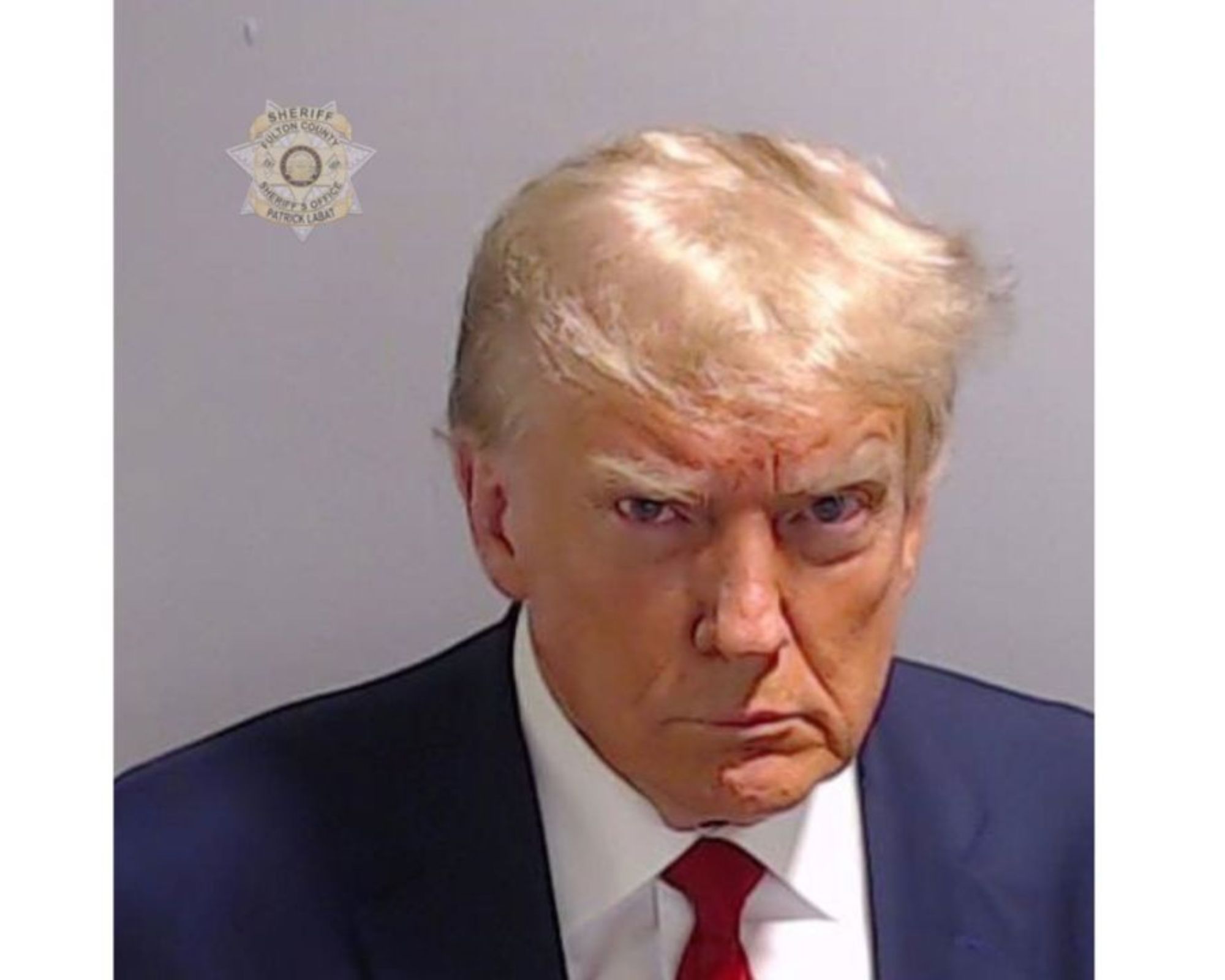 Retrat policíac de Trump (fotografia: oficina del xèrif del comtat de Fulton)