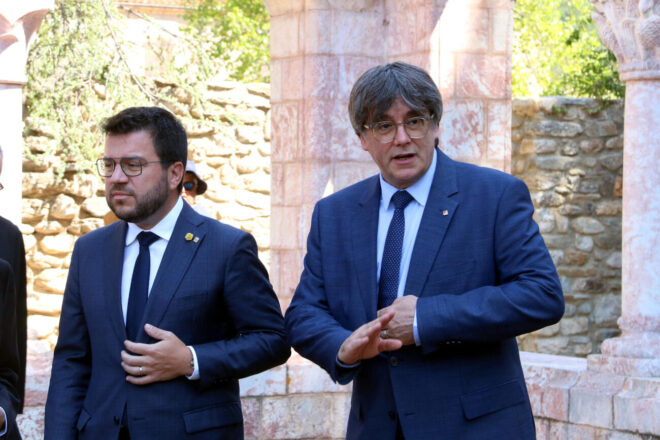 ERC demana per carta a Junts un cara a cara entre Aragonès i Puigdemont