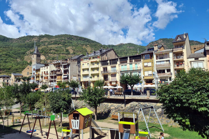 Una imatge d'arxiu de Sort, capital del Pallars Sobirà