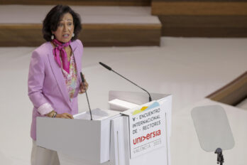 La presidenta del Banc Santander, Ana Botín, en una imatge d'arxiu (fotografia: EFE/ Manuel Bruque).