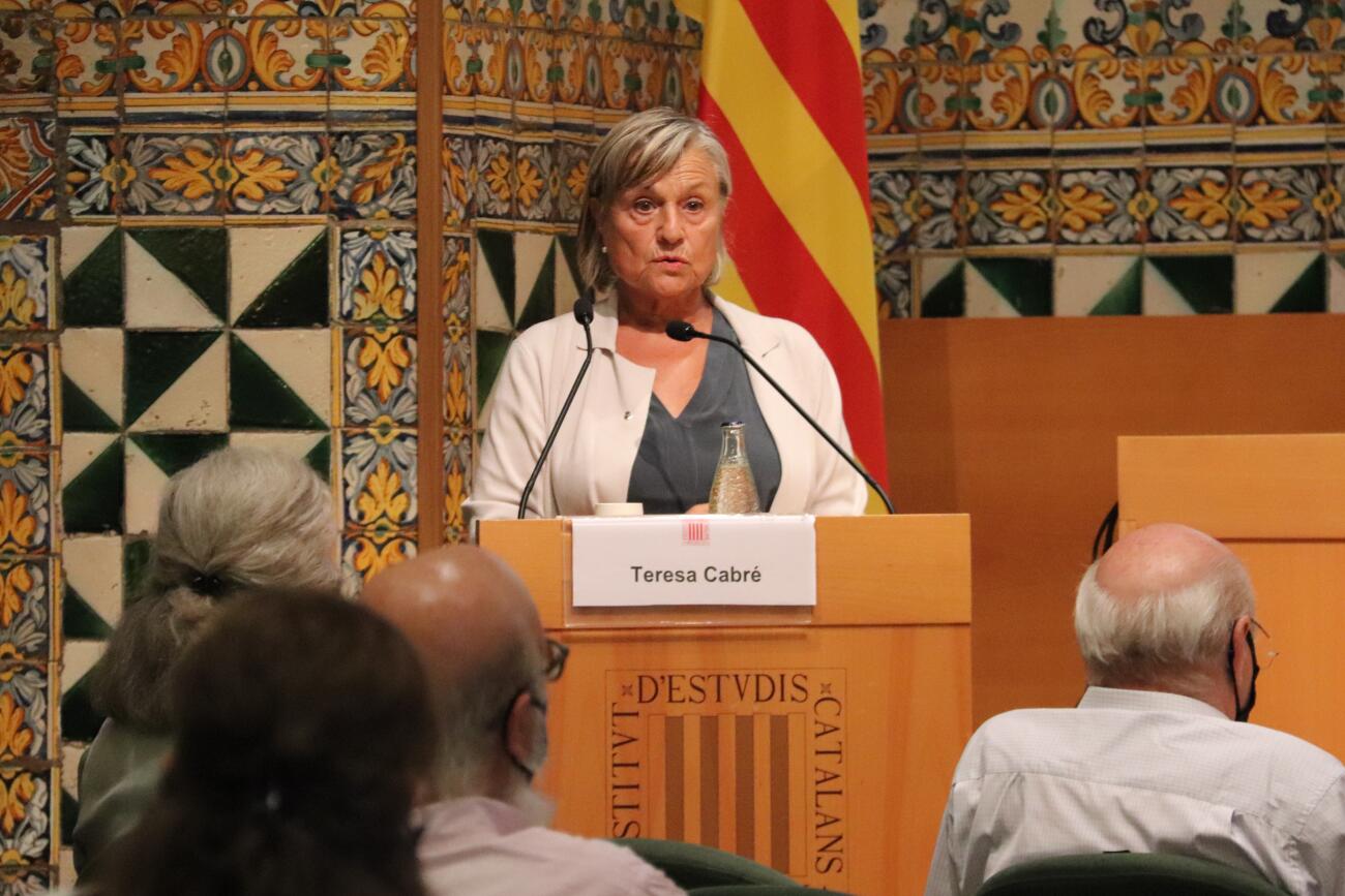 La presidenta de l'Institut d'Estudis Catalans (IEC), Teresa Cabré, en una imatge d'arxiu.