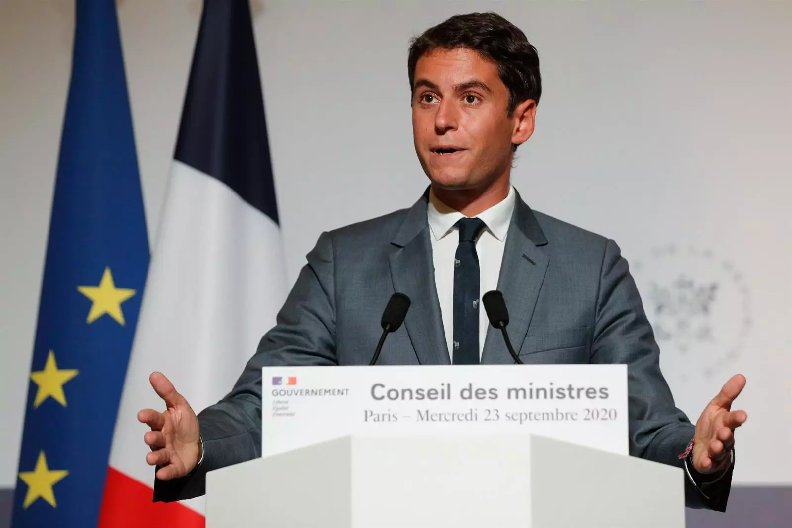 El ministre d'Educació francès, Gabriel Attal, en una fotografia d'arxiu.