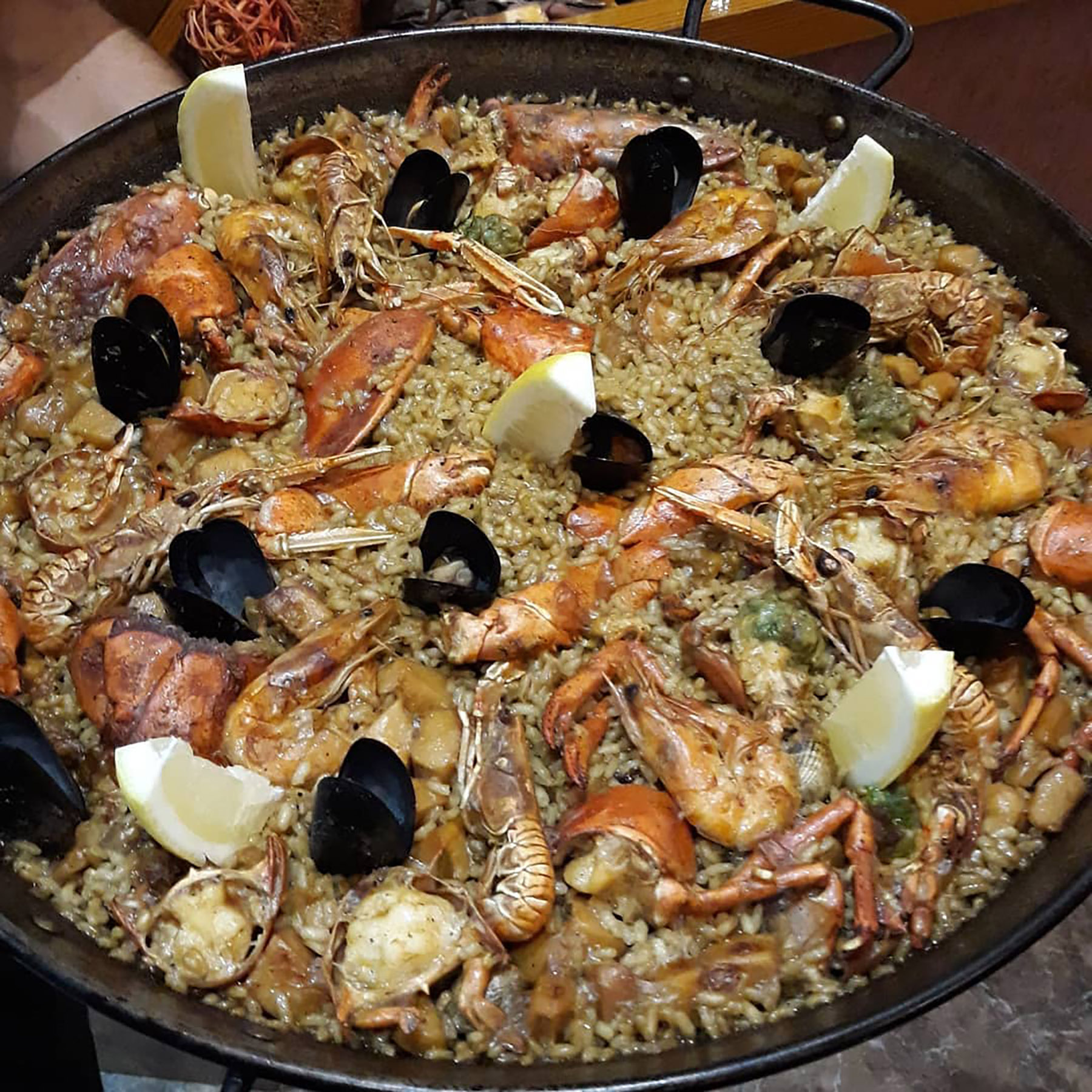 Paella del restaurant Víctor de Tossa de Mar.