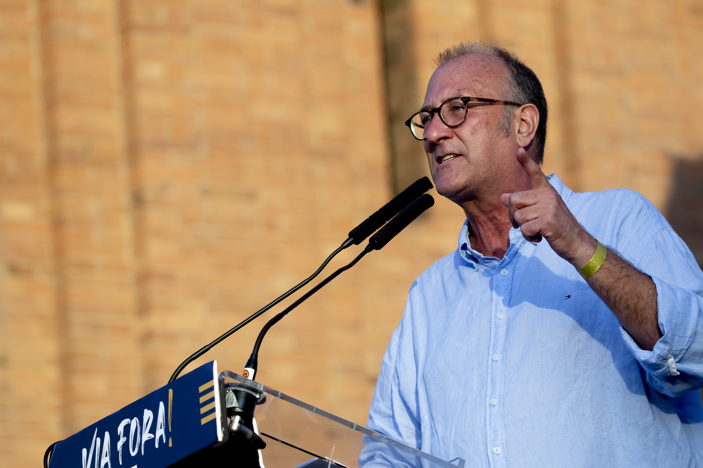 Xavier Antich en un moment del parlament (fotografia: Albert Salamé).