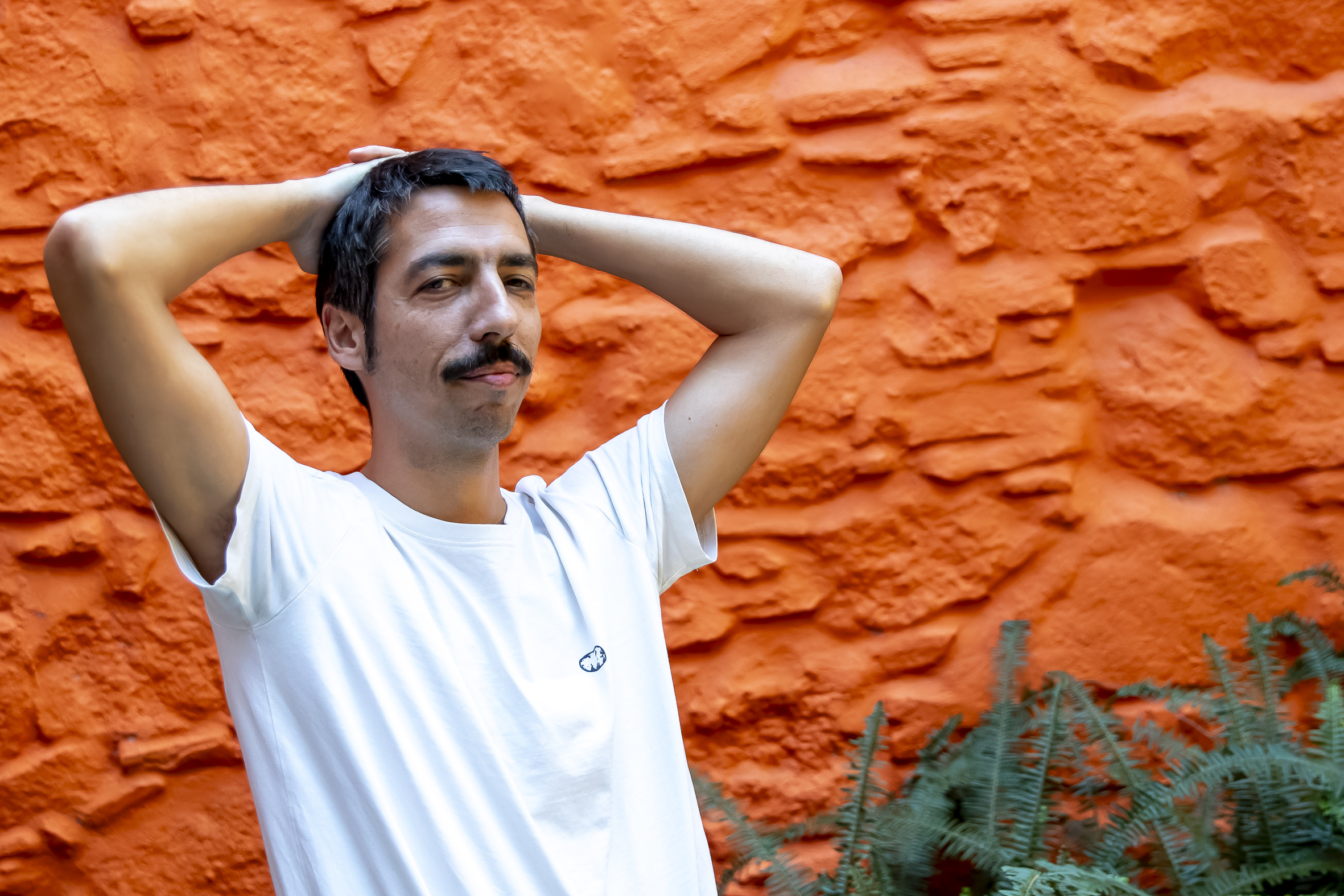 Pol Mallafré abans de l'entrevista (fotografia: Albert Salamé).