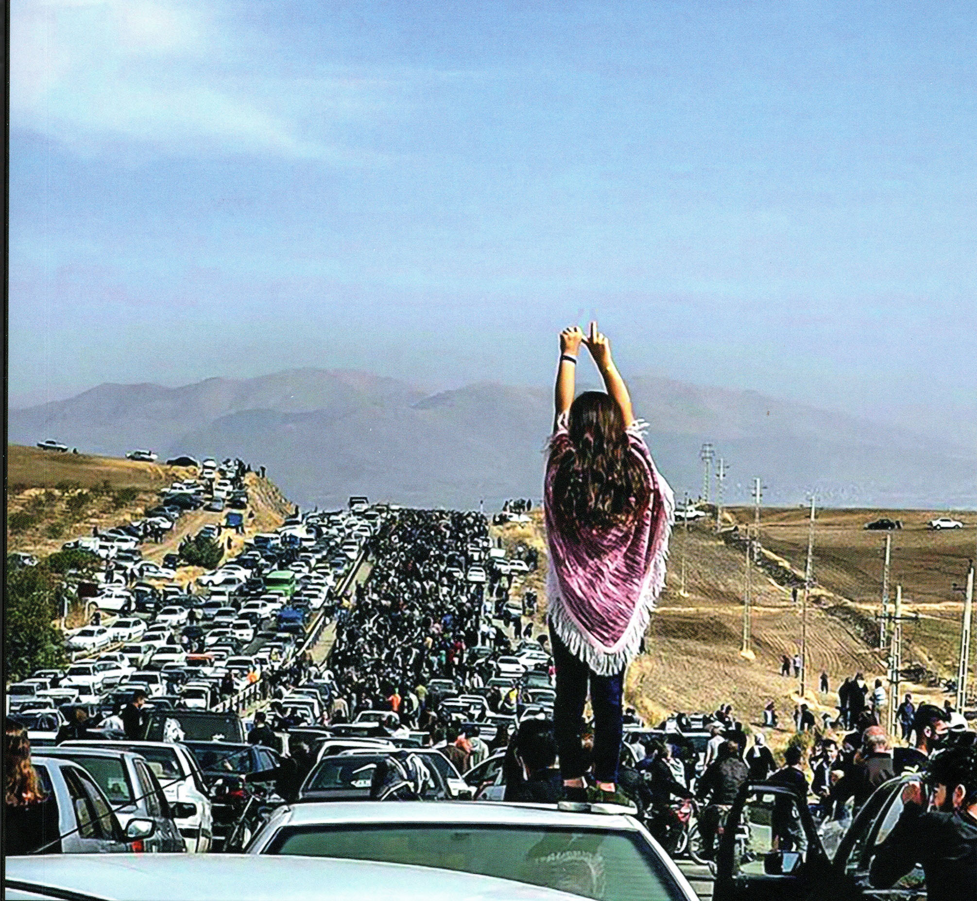 Una noia sense vel, en les protestes per la mort de Jinà Aminí, Kurdistan iranià, 2022 (fotografia anònima).