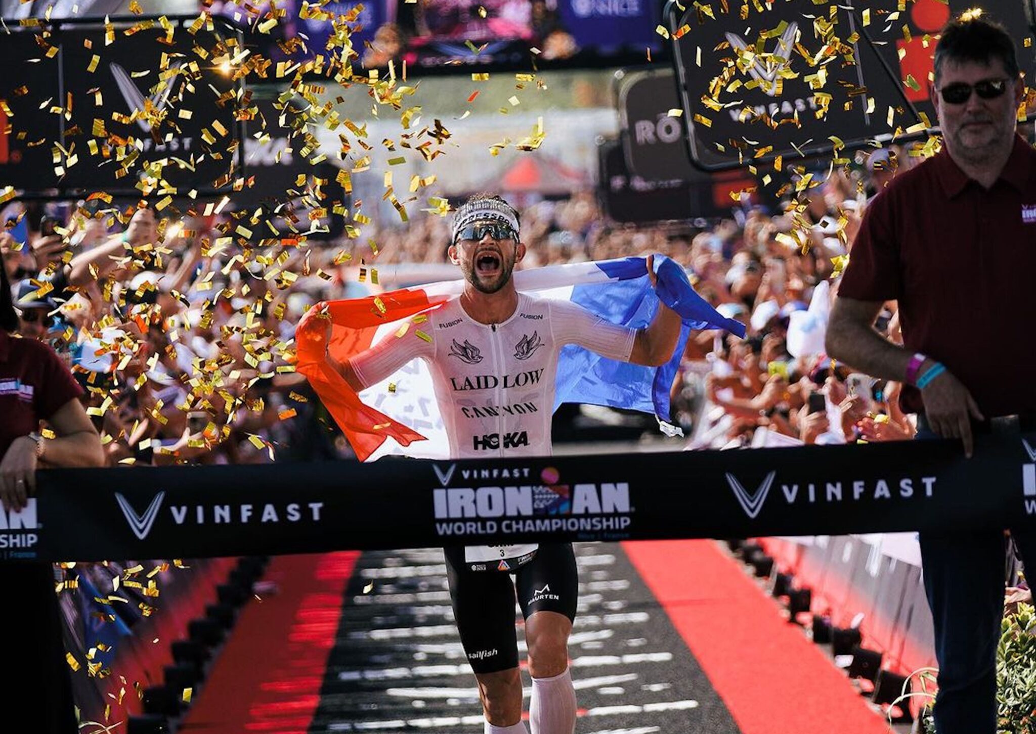 Sam Laidlow acaba l'Ironman (fotografia: @samlaidlow).