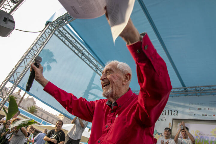 Josep Vallverdú, la vitalitat d'un centenari. Fotografies: Manuel Medir / la Setmana