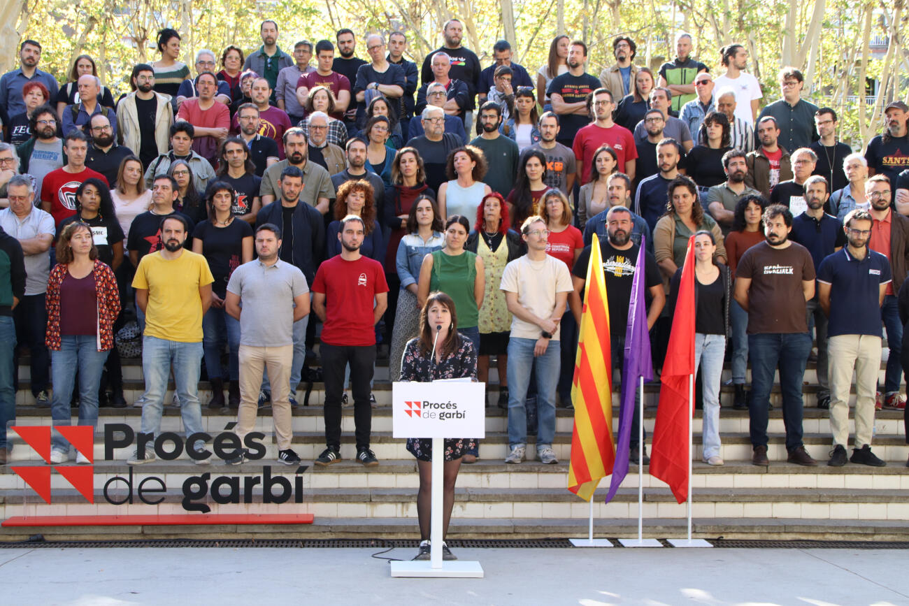Acte de presentació de la CUP sobre el procés de garbí (fotografia: ACN).