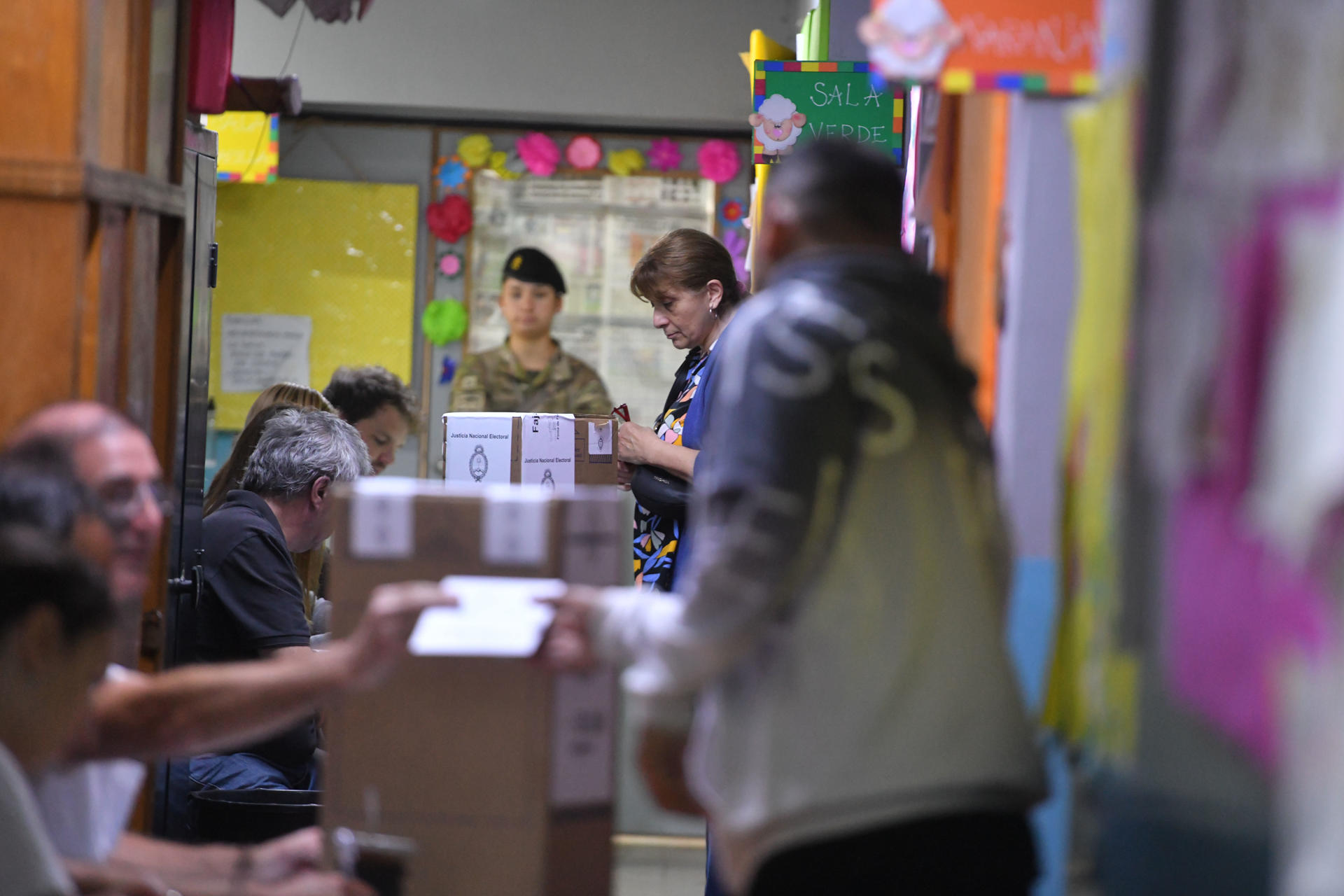 Un moment de la votació a Tigre, província de Buenos Aires. (Fotografia d'Enrique García Medina)