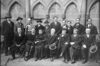 Membres del Seminari d'Estudis Gallecs, el 1928 a Pontevedra (fotografia: Sáez Mon e Novás / Fundacion Otero Pedrayo / Wikimedia Commons / domini públic).