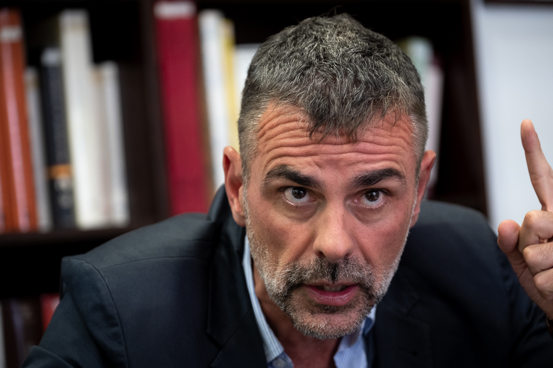 Santi Vila, dimecres al Col·legi d'Enginyers de Barcelona (fotografia: Adiva Koenigsberg).