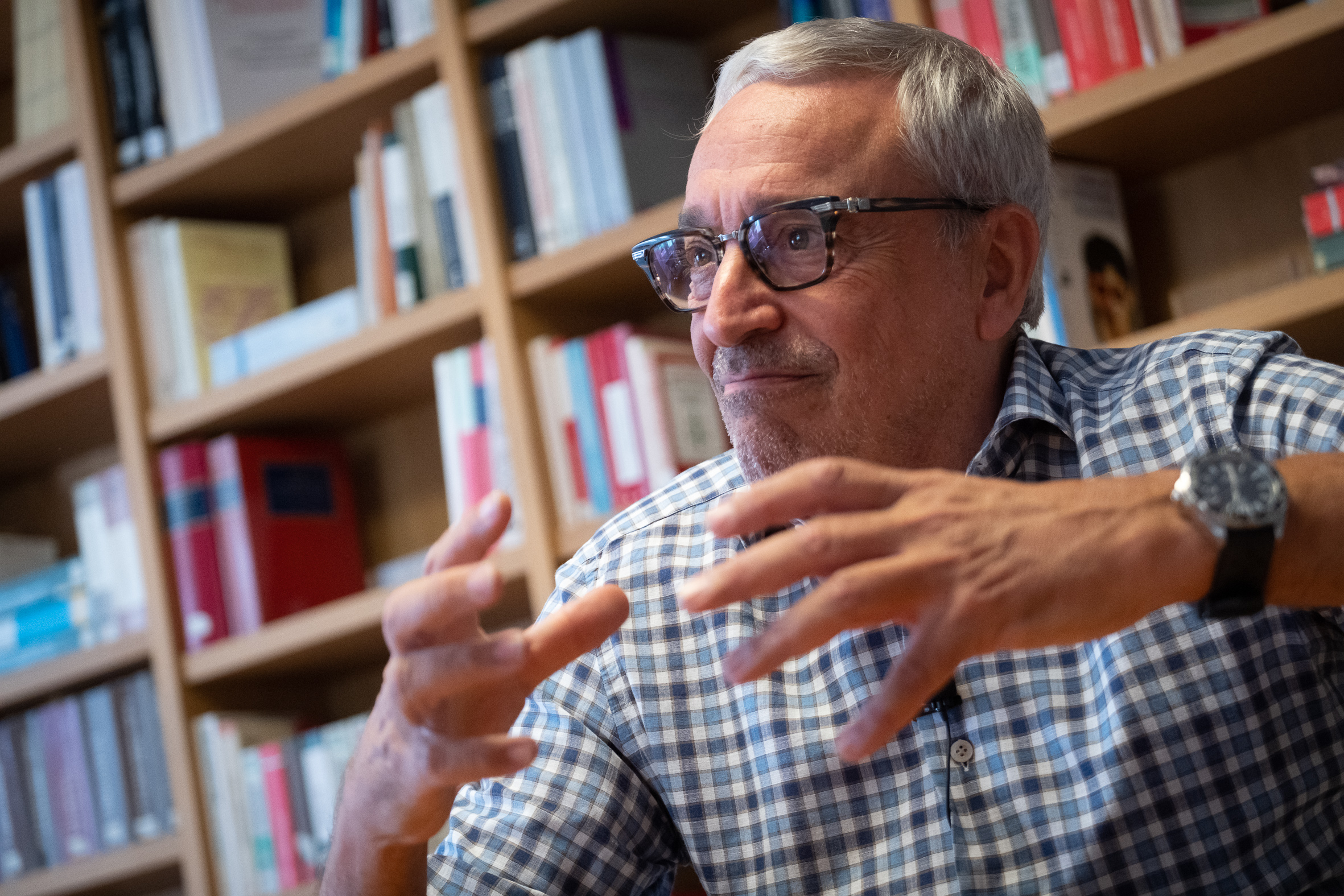 Xavier Melero, ahir al seu despatx de Barcelona (Foto: Adiva Koenigsberg)