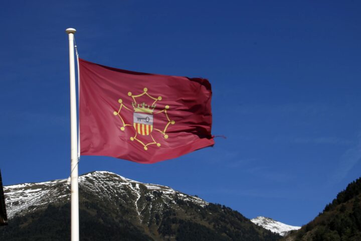 Bandera de la Vall d'Aran (fotografia: ACN).