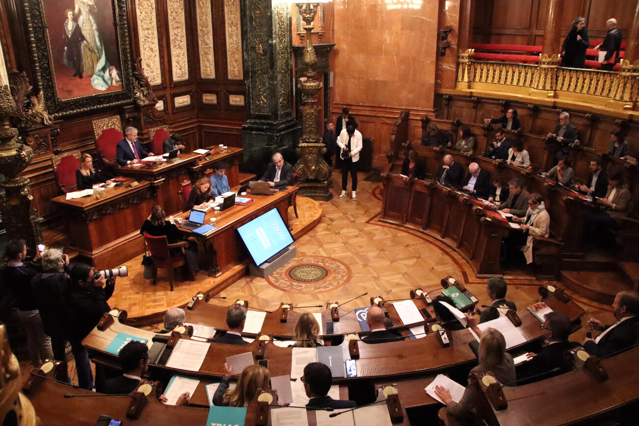 Imatge d'arxiu del ple de Barcelona.