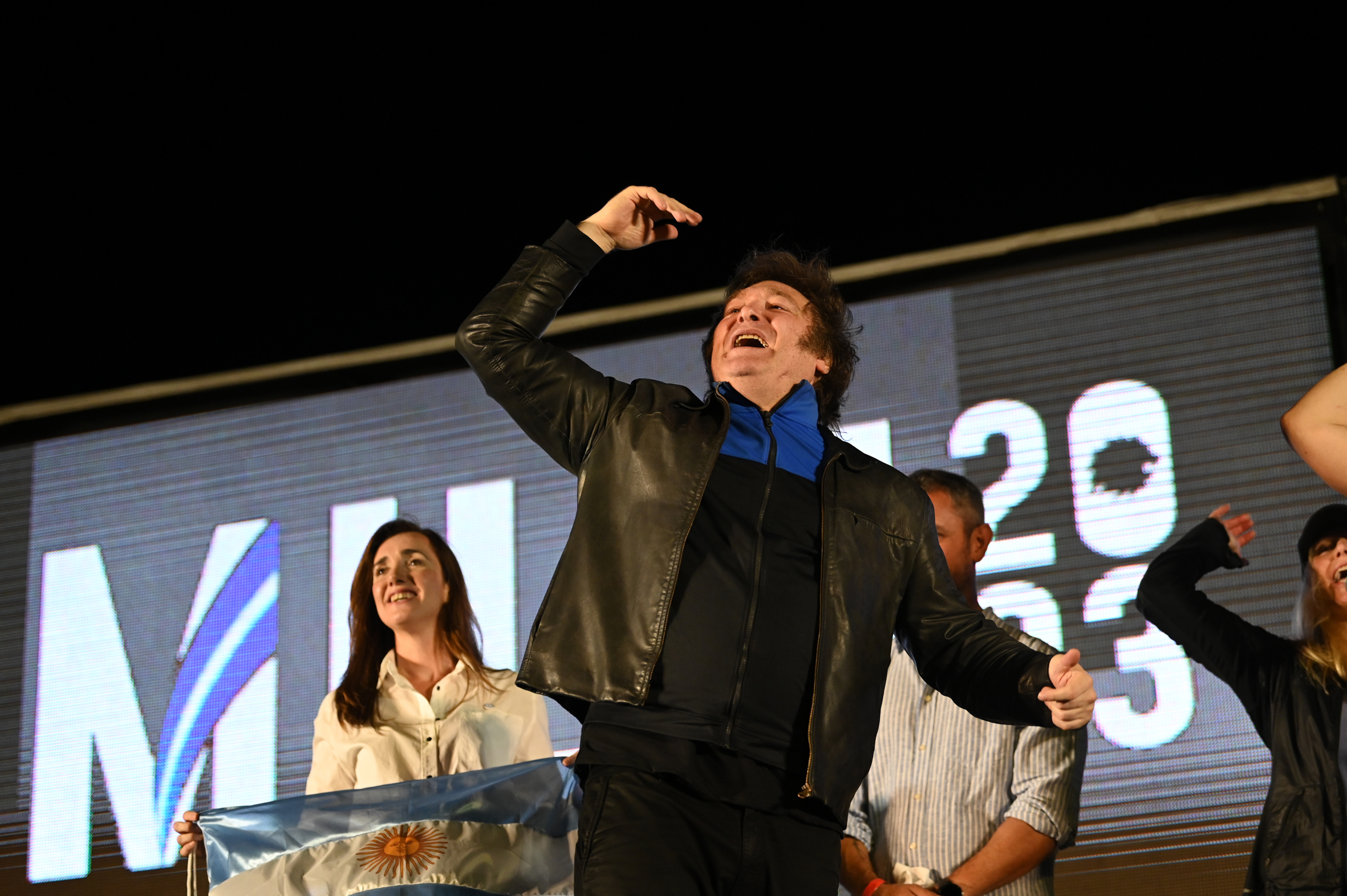 Una oficina de la campanya de Milei a la província de Còrdova (fotografia: Anita Pouchard Serra/Bloomberg)