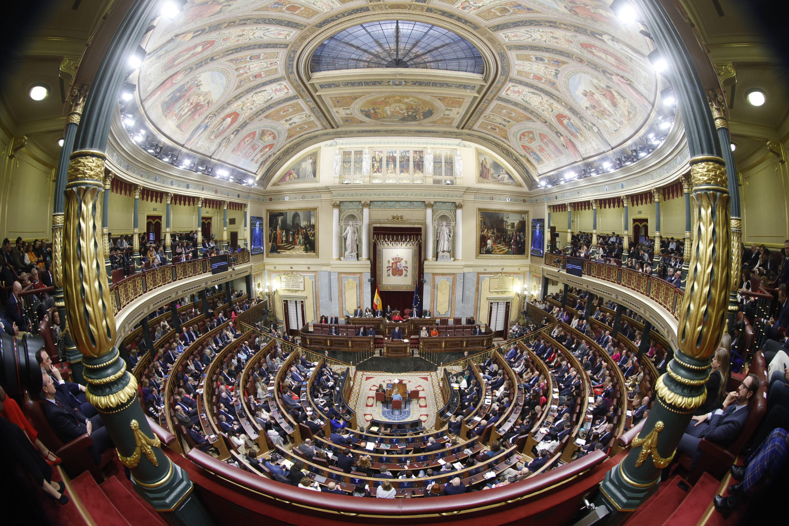 Vista de l'hemicicle del congrés espanyol.(fotografia: EFE/ Mariscal).