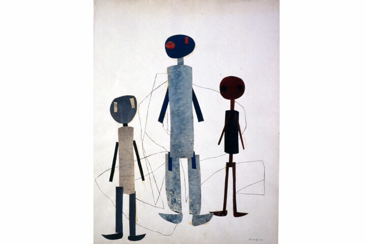 ‘Collage’ de Mercè Rodoreda a l’exposició “Quina humanitat?”, al MNAC.