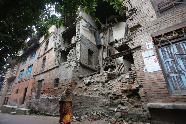 Fotografia de la destrucció causada pel terratrèmol del 2015 (fotografia: EuropaPress)