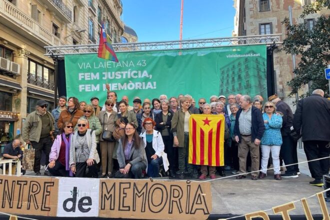 El TSJC prohibeix la concentració a la comissaria de Via Laietana contra les tortures franquistes