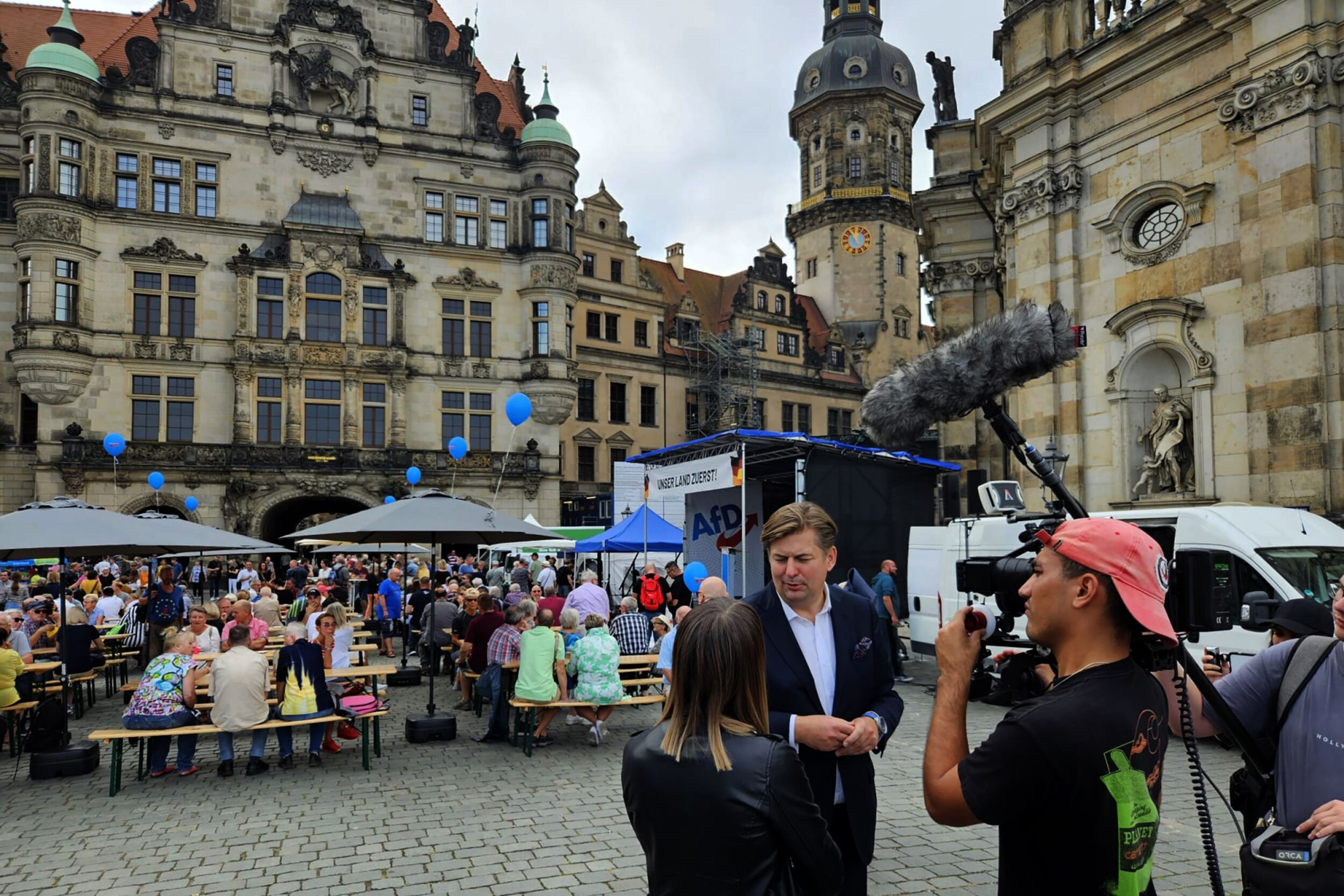 Maximilian Krah de l'AfD, en l'acte del Dia de la Unitat Alemanya a Dresden el 3 d'octubre passat. (Fotografia de Chris Reiter)
