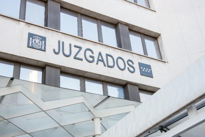 Una imatge de la façana dels jutjats de la plaça de Castilla de Madrid (Europa Press)