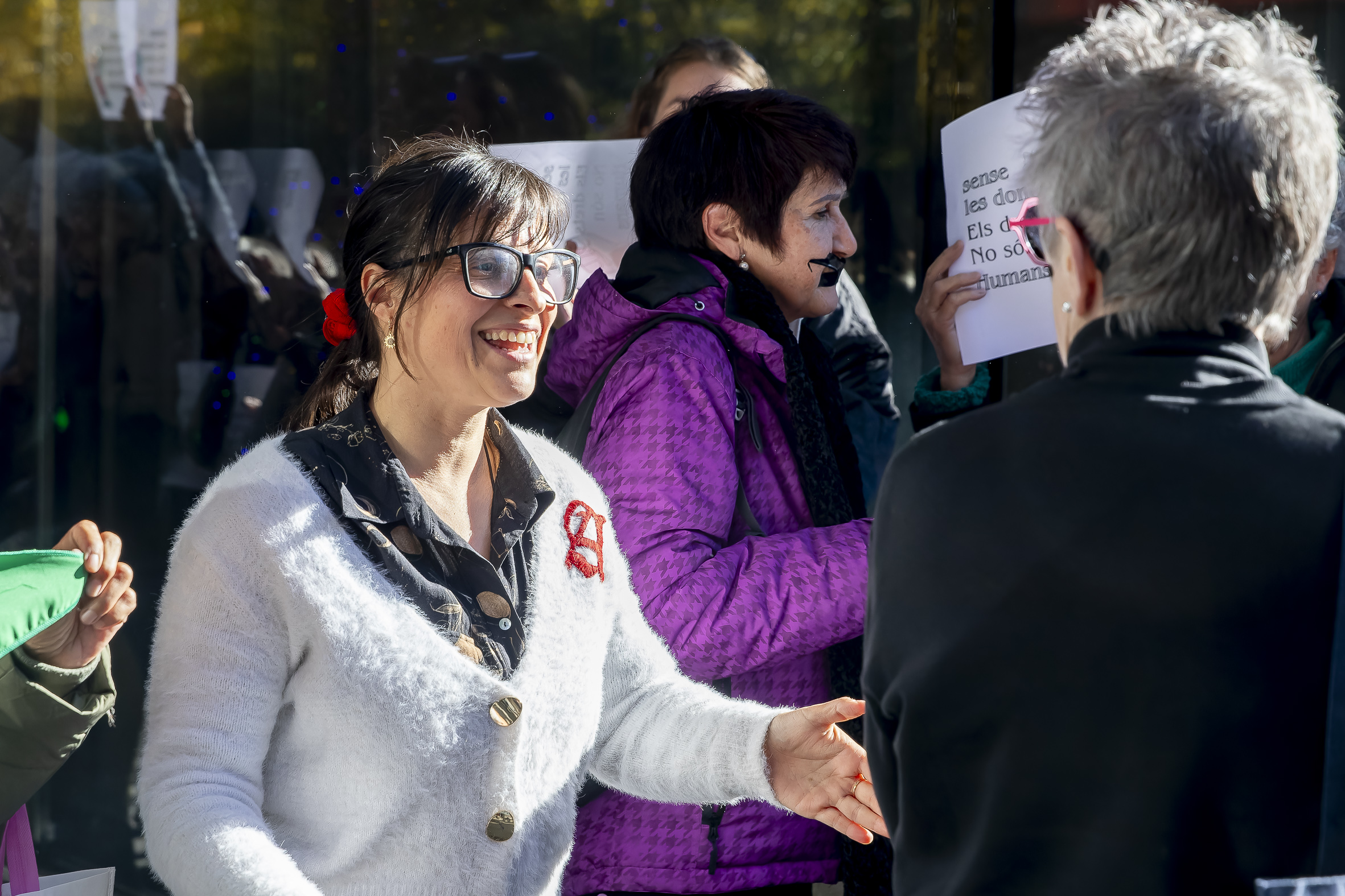 Vanessa Mendoza després del judici (fotografia: Albert Salamé).