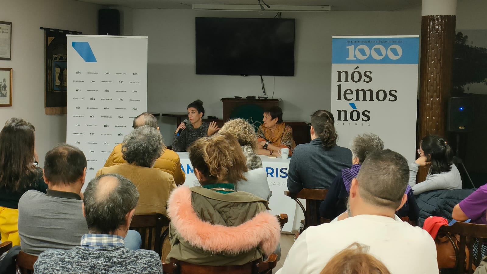 Una de les trobades amb lectors de Nós Diario (fotografia: Nós Diario).