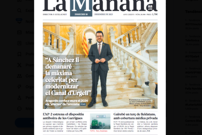 La Mañana celebra vuitanta-cinc anys amb un nou disseny i edició íntegrament en català