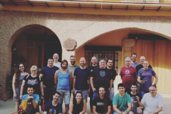 Membres de Softcatalà en la Trobada de Pencaires d'estiu d'enguany (cedida).
