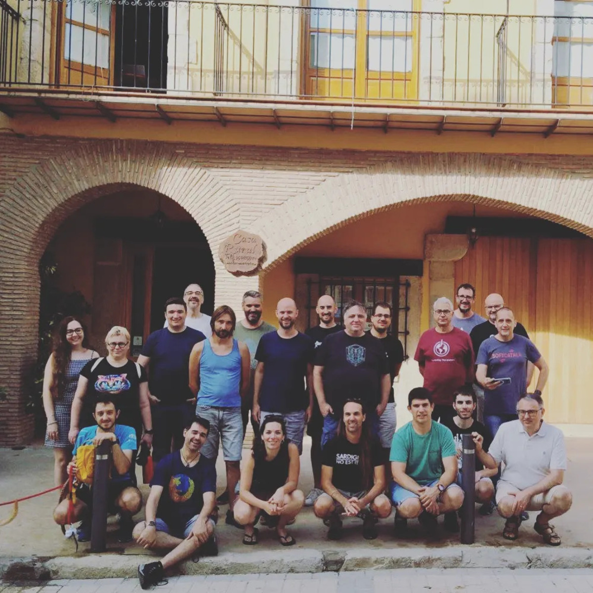 Membres de Softcatalà en la Trobada de Pencaires d'estiu d'enguany (cedida).