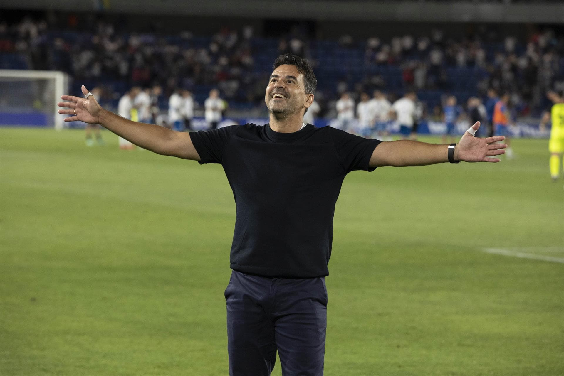 Míchel, entrenador del Girona (fotografia: EFE).
