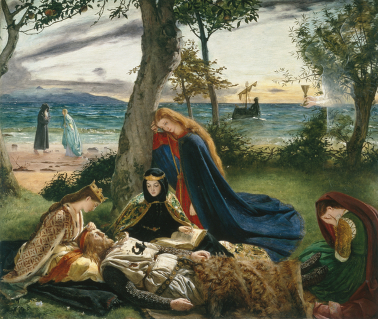 La mort del rei Artús, per James Archer, el 1860.