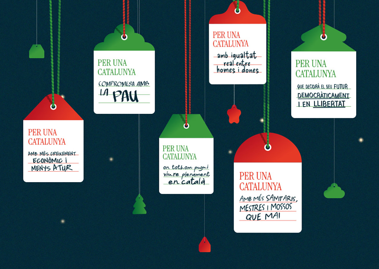 Felicitació de Nadal de la Generalitat.