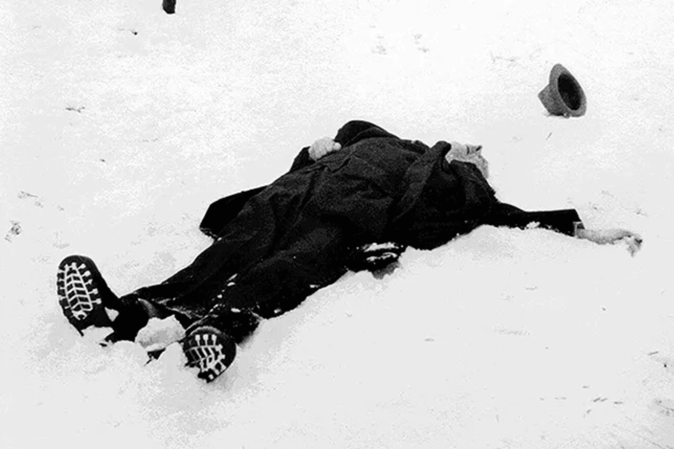 Robert Walser el 25 de desembre de 1956.