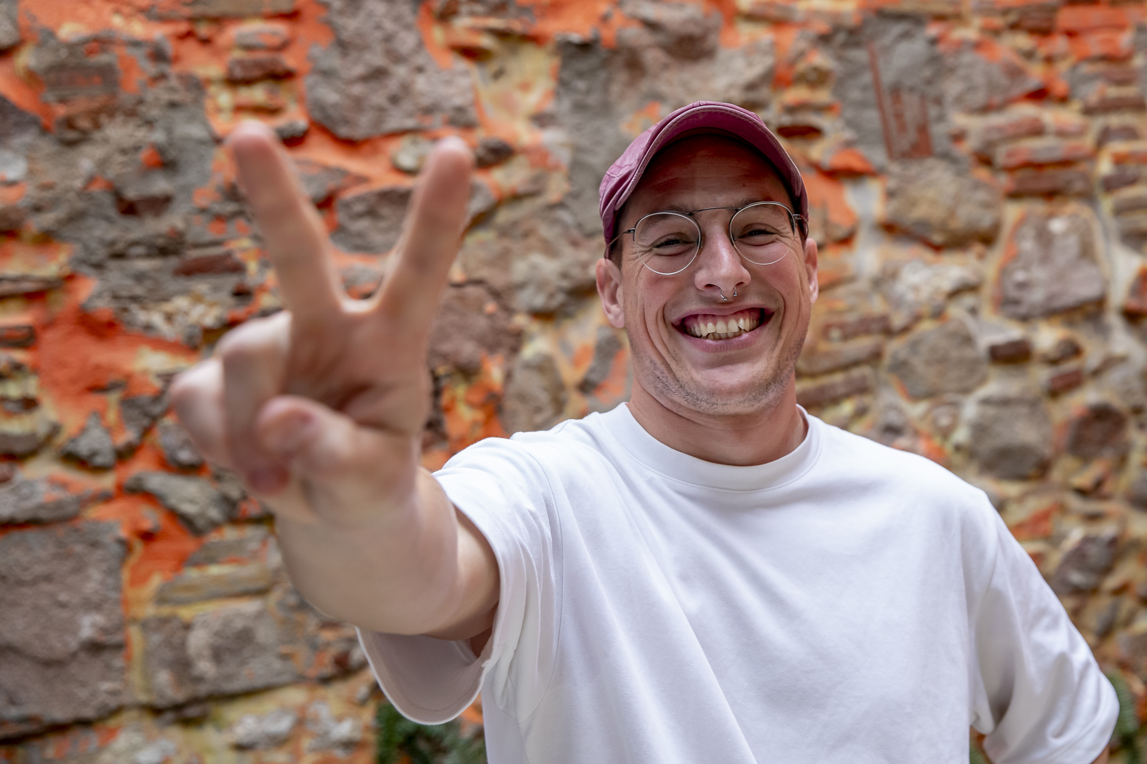 Jacint Carafí, a la redacció de VilaWeb (fotografia: Albert Salamé).