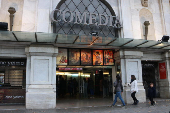 L’edifici del cinema Comèdia, a punt de convertir-se en un museu Thyssen