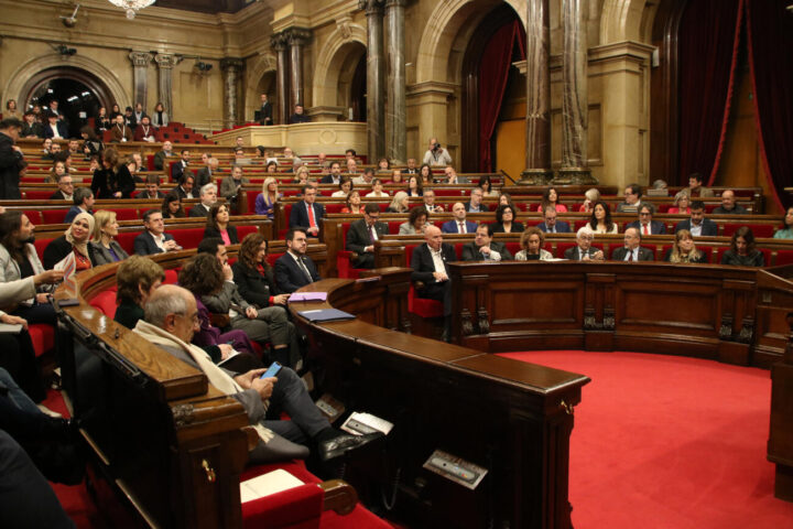 Imatge d'arxiu del ple del parlament.