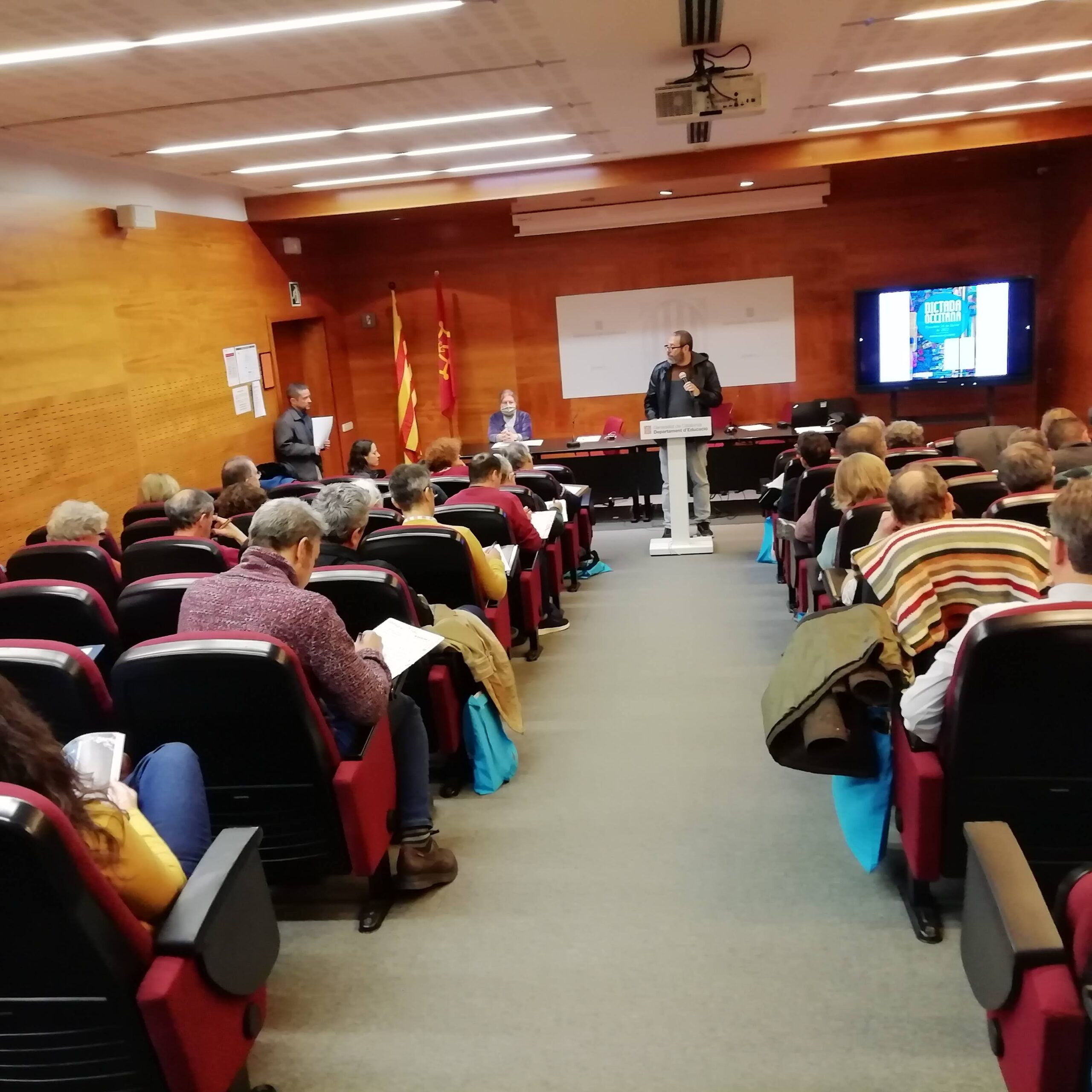 La Dictada Occitana a Barcelona l'any passat (fotografia: cedida pel CAOC).