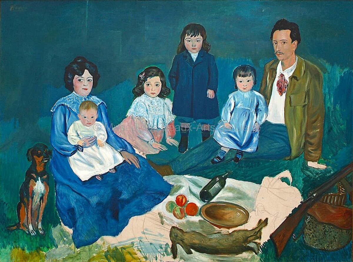 Pablo Picasso, ‘La família Soler’, Barcelona 1903 (fotografia: Museu d’Art Modern i Contemporani de Lieja).