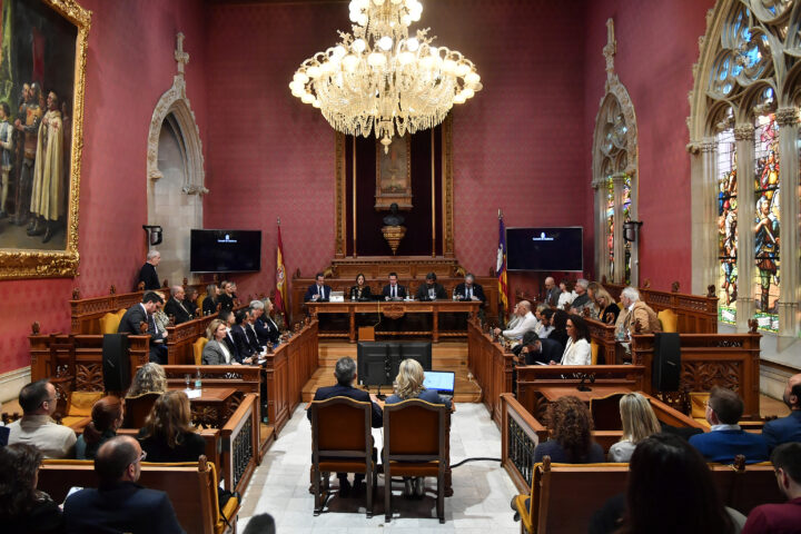 Imatge d'arxiu d'un ple del Consell de Mallorca (fotografia: EFE / Miquel A. Borrás).