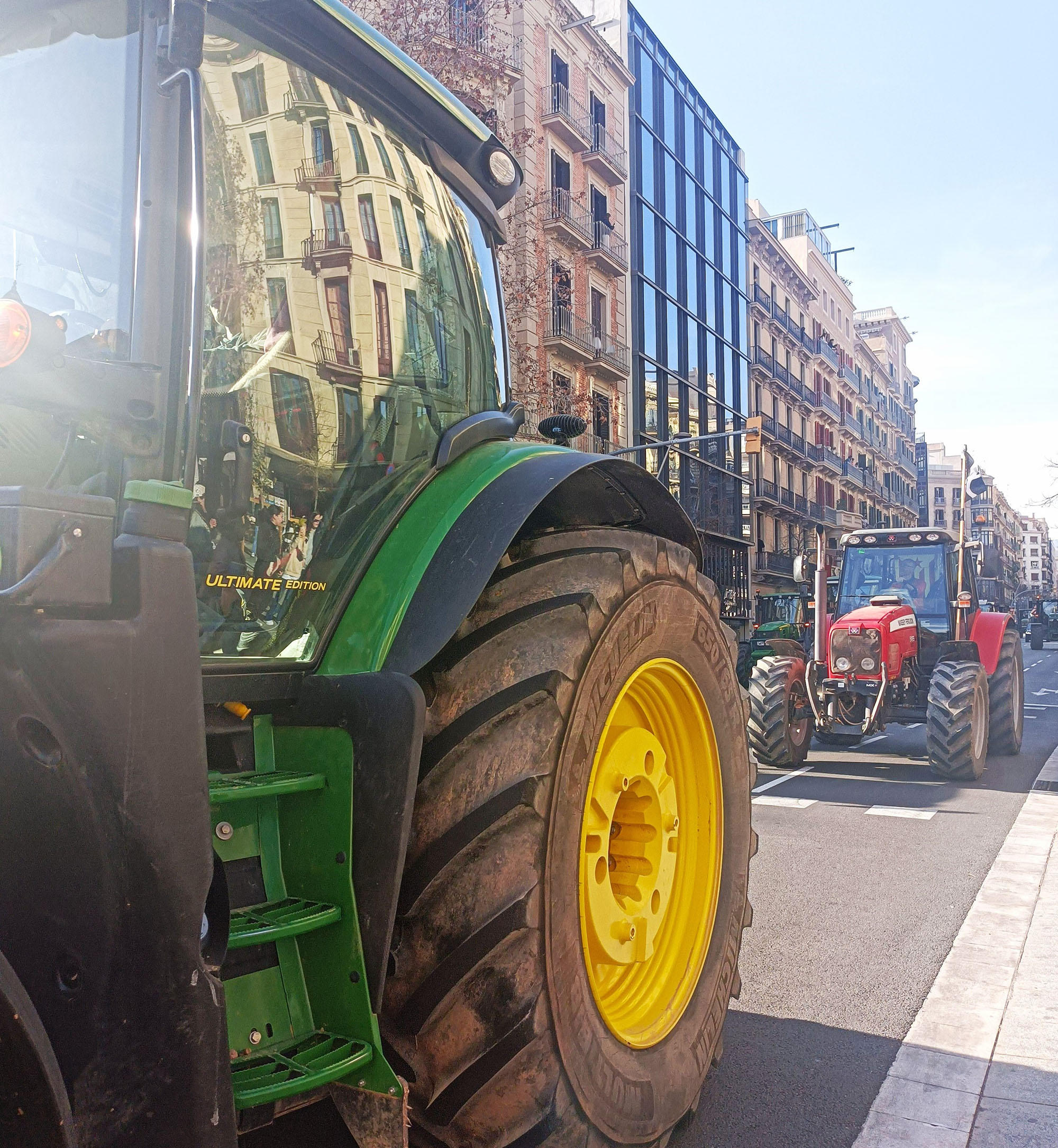 Carrer de Balmes amb el Consell de Cent, 7 de febrer, 16.00 (fotografia: M.I.).