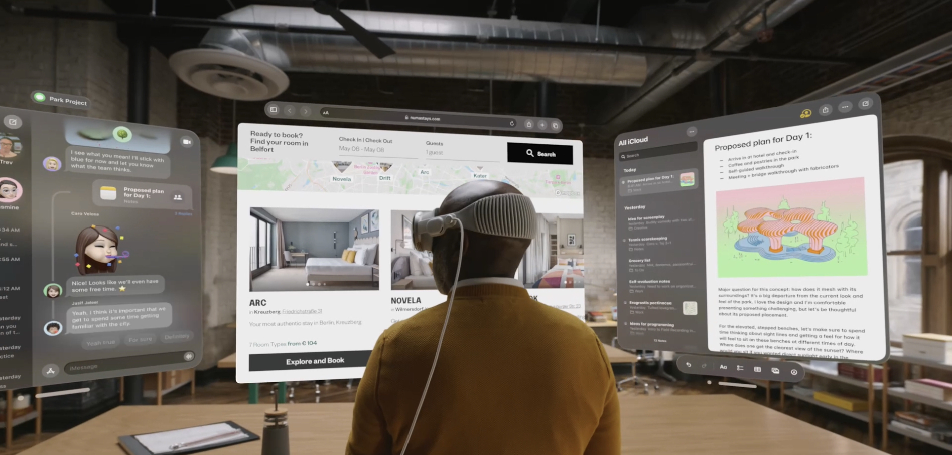 Apple vol crear un nou paradigma informàtic que ens faci prescindir de monitors per a la nostra feina diària (imatge: Apple).