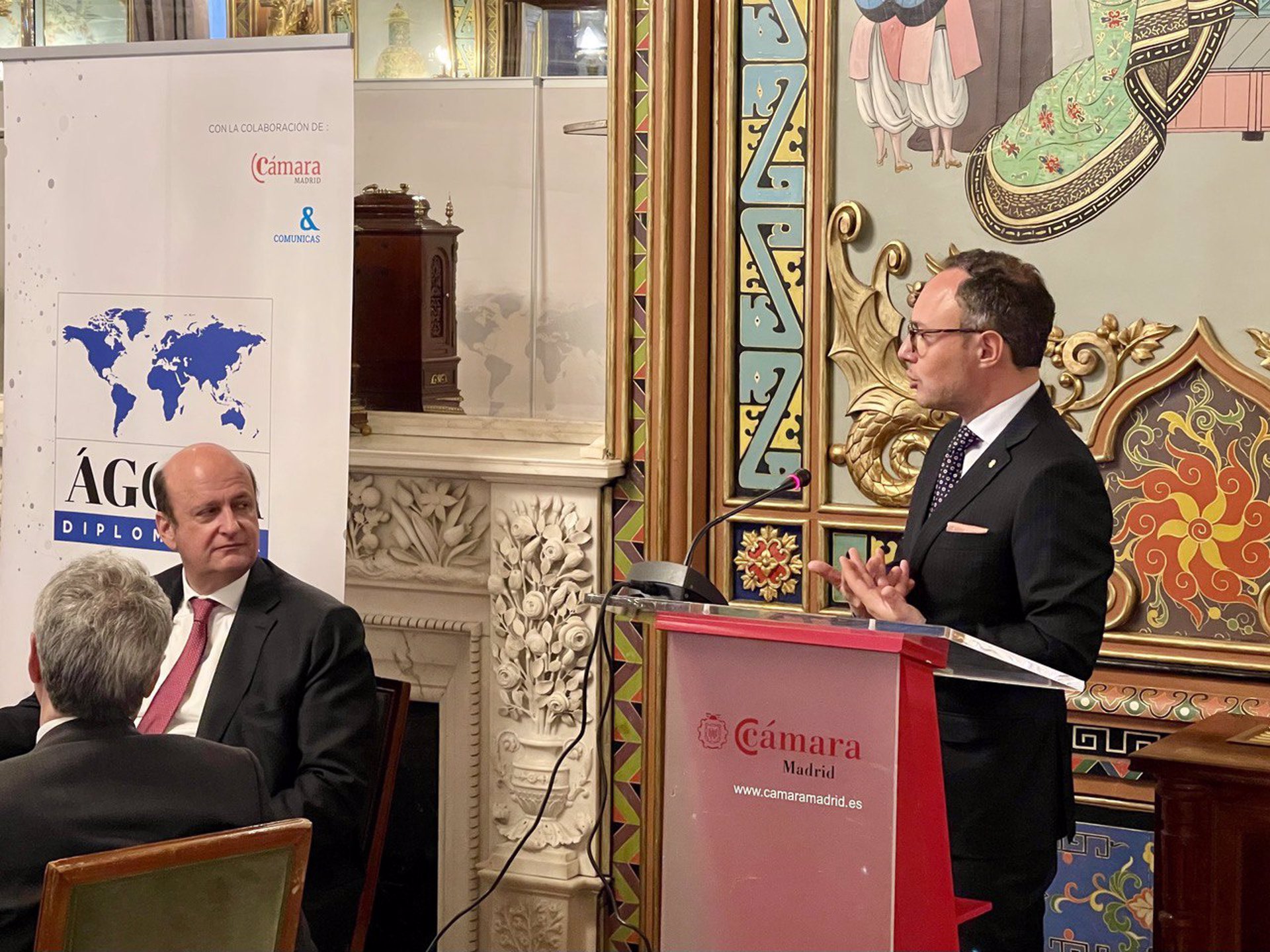 Xavier Espot en un moment de la intervenció (fotografia: govern d'Andorra).