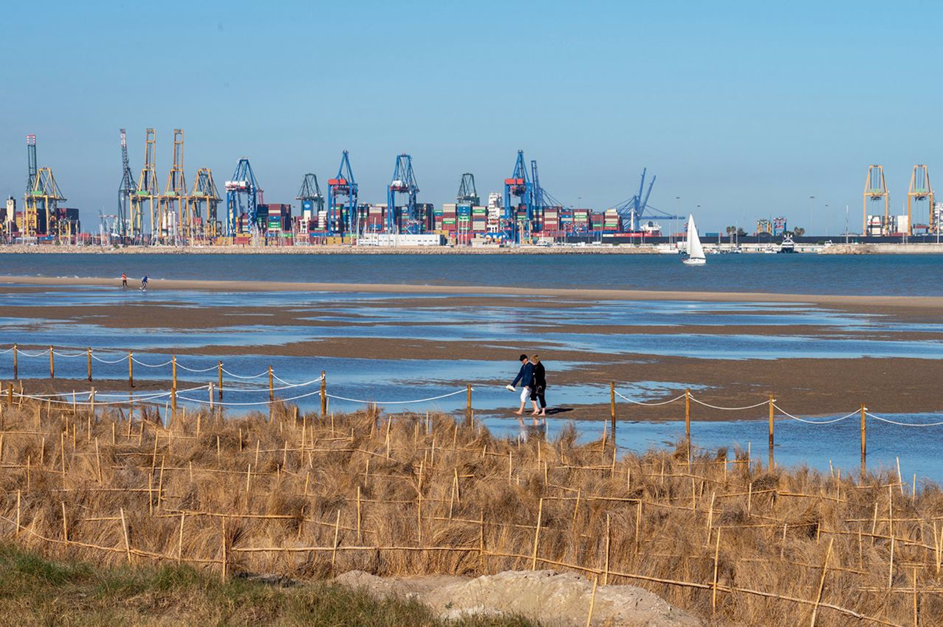 El port de València, al fons (fotografia: AGRÓ).