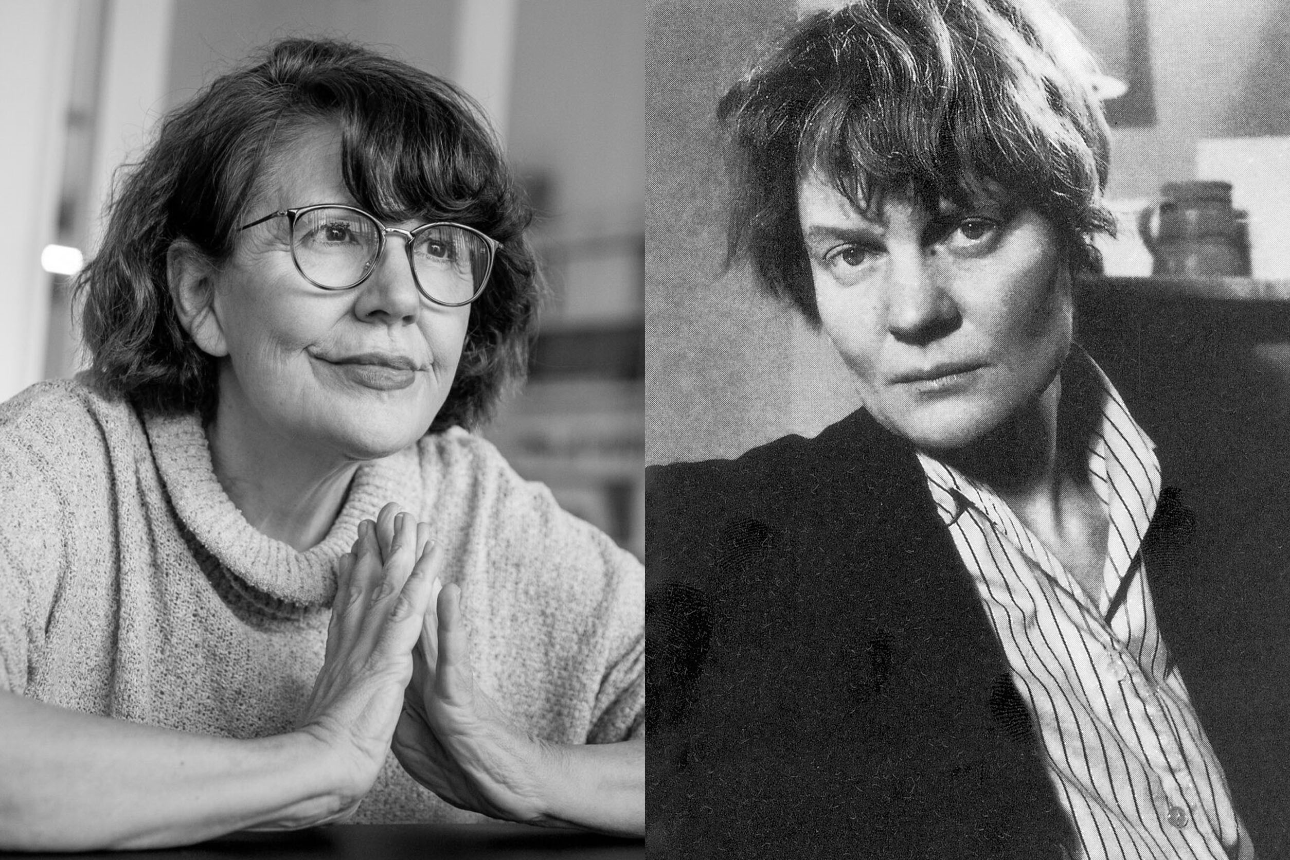 Imma Monsó i Iris Murdoch (fotografia: Albert Salamé/Arxiu).