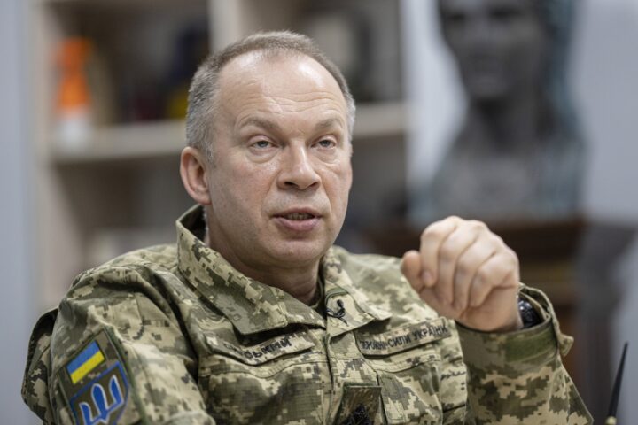 El general Oleksander Sirski (fotografia: Andrew Kravchenko/Bloomberg).
