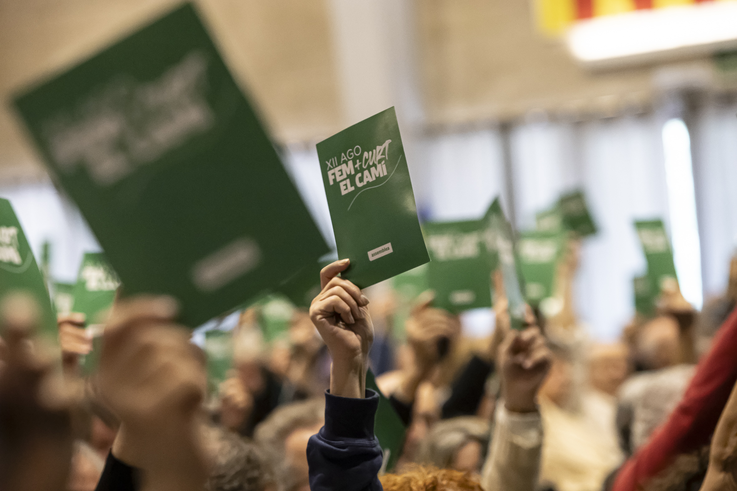 Imatge d'arxiu de l'Assemblea General Ordinària de l'Assemblea Nacional Catalana del març del 2024 (fotografia: Albert Salamé).