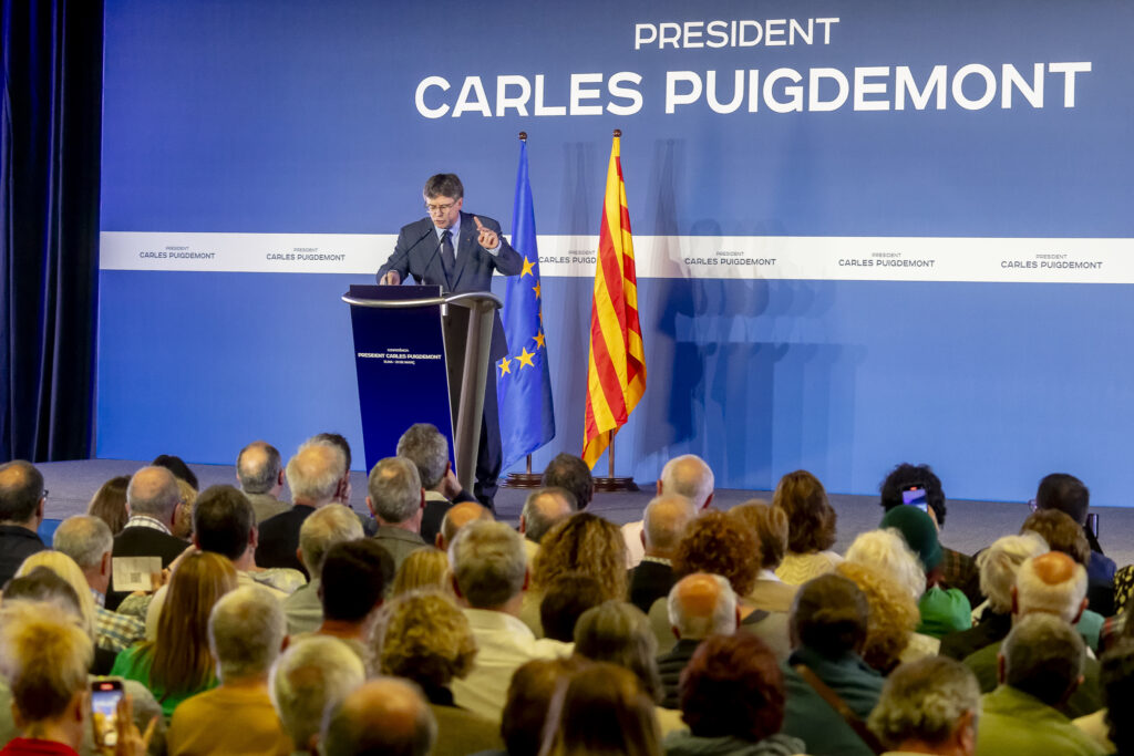 President Puigdemont links end of exile to outcome of Catalan elections